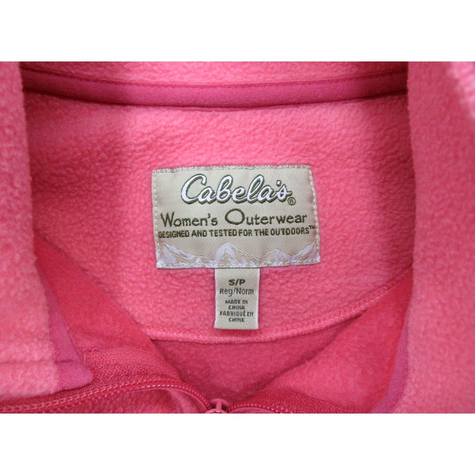 Vintage Cabela's Women’s Vest Fleece Full Zip Pink XS S Regular Size Small Outdoor Size S / US 4 / IT 40 - 3 Thumbnail
