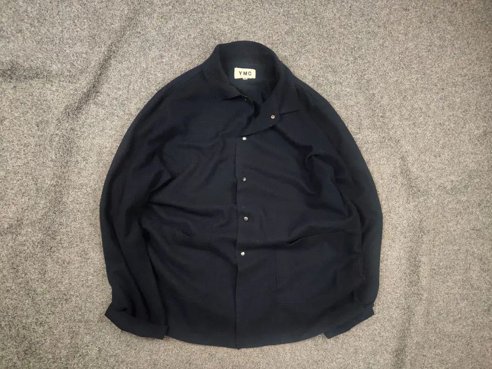 YMC YMC You Must Create Design Navy Thin wool overshot jacket Size US XL / EU 56 / 4 - 1 Thumbnail