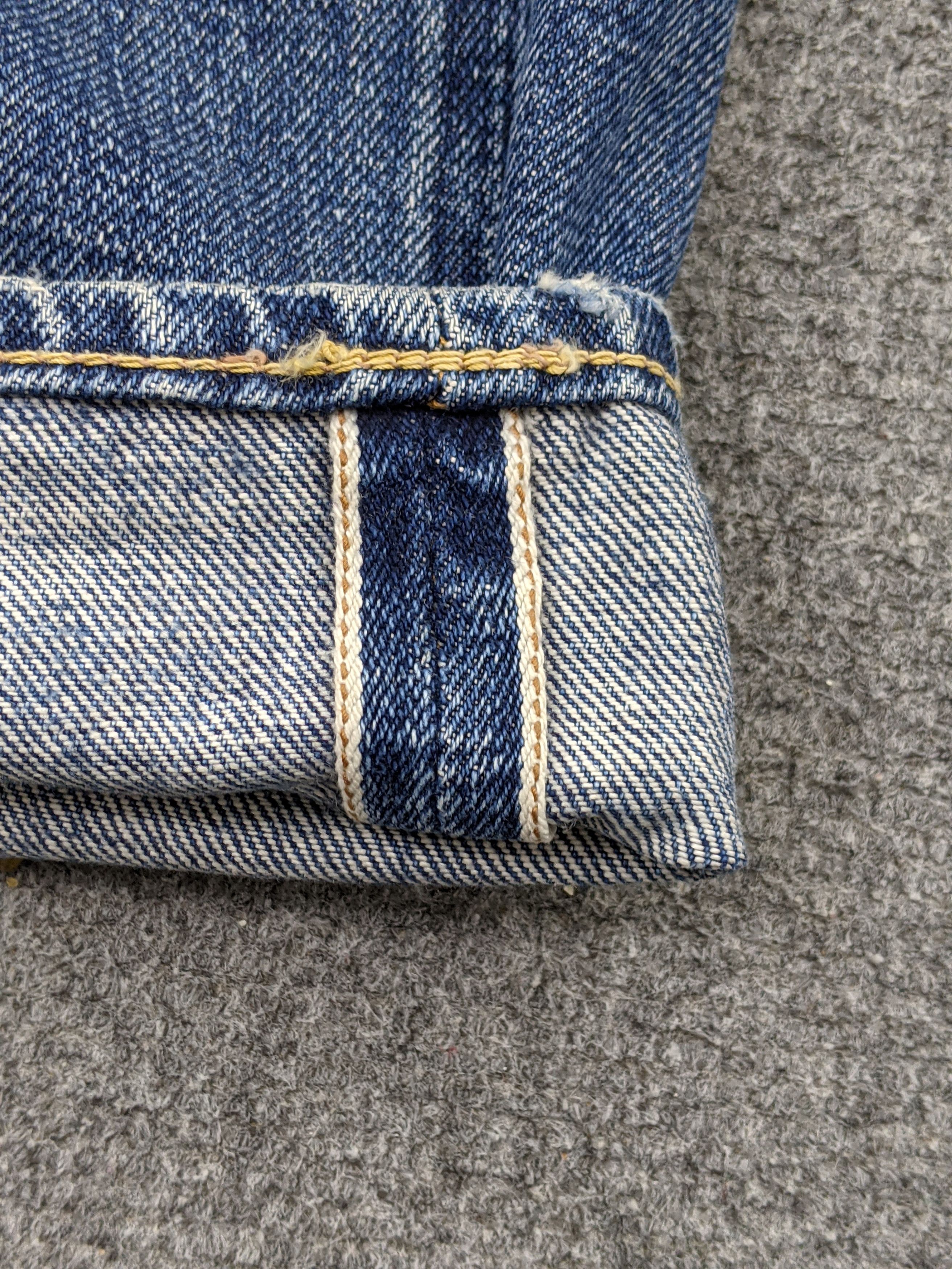 Denime × Japanese Brand × Vintage Vintage Denime Selvedge Faded Blue Jeans DJ0017Z Size US 27 - 6 Thumbnail
