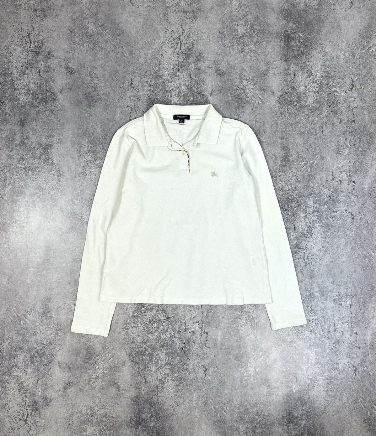 Burberry Vintage Burberry Nova Check Luxury Designer Long Sleeve Polo Size M / US 6-8 / IT 42-44 - 1 Thumbnail