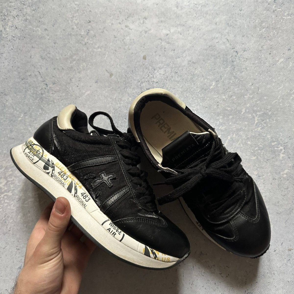 Premiata Premiata Conny Low-Top Velour Sneakers Womens Size EU36 US5 Size US 5 / IT 35 - 12 Thumbnail