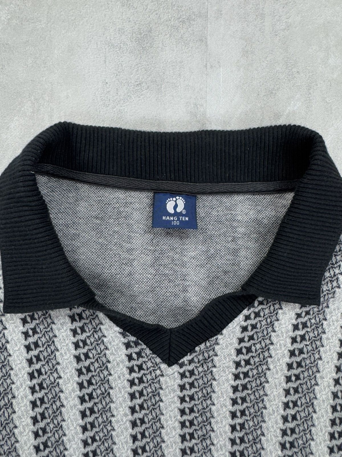 Hang Ten HANG TEN Polo Long Sleeve Knit Vintage Sweater Mens Size US L / EU 52-54 / 3 - 3 Thumbnail