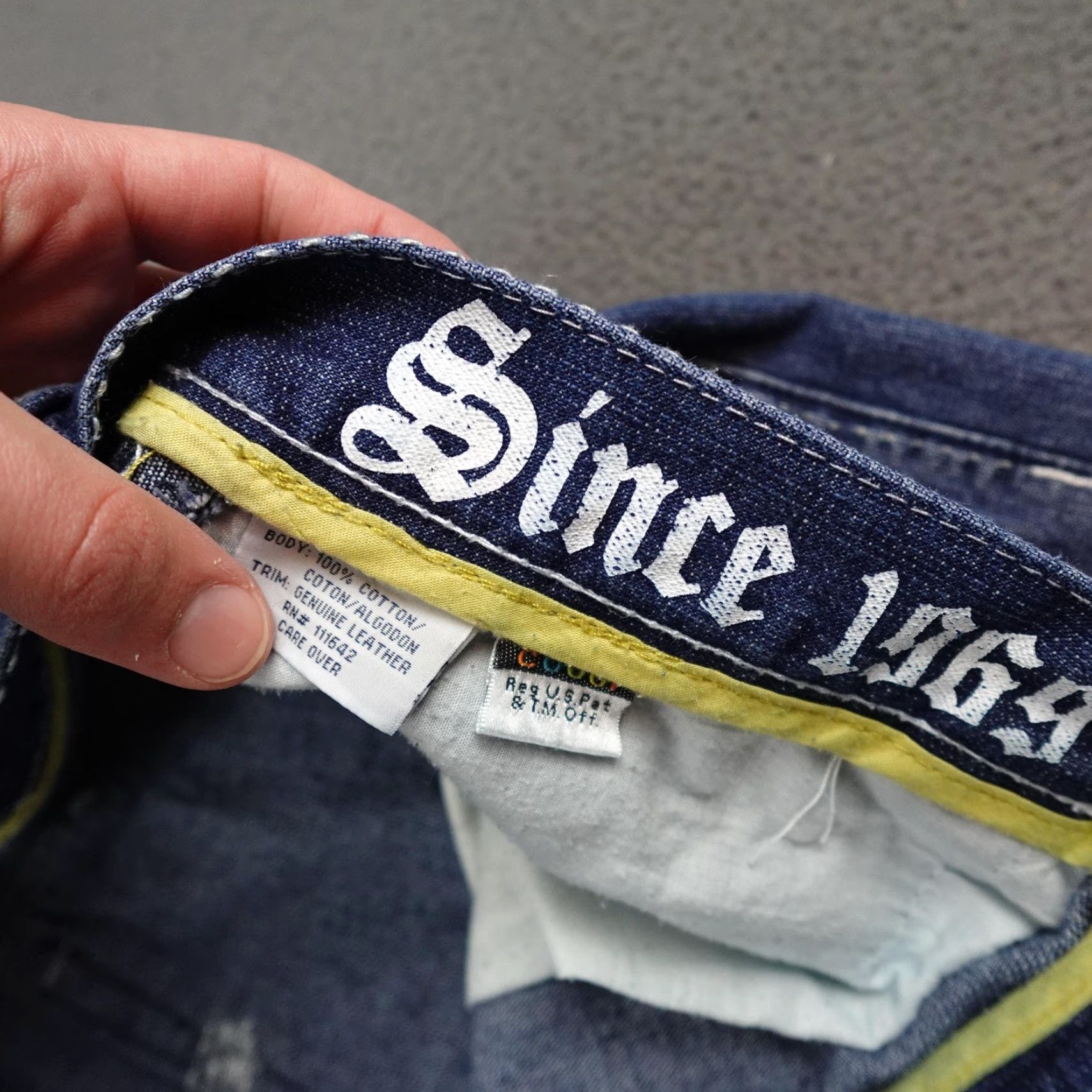 Coogi VINTAGE COOGI Jeans Mens 40x33.5 Blue Denim Limited Edition Distressed Embroidered Shirt Size US 40 / EU 56 - 7 Thumbnail