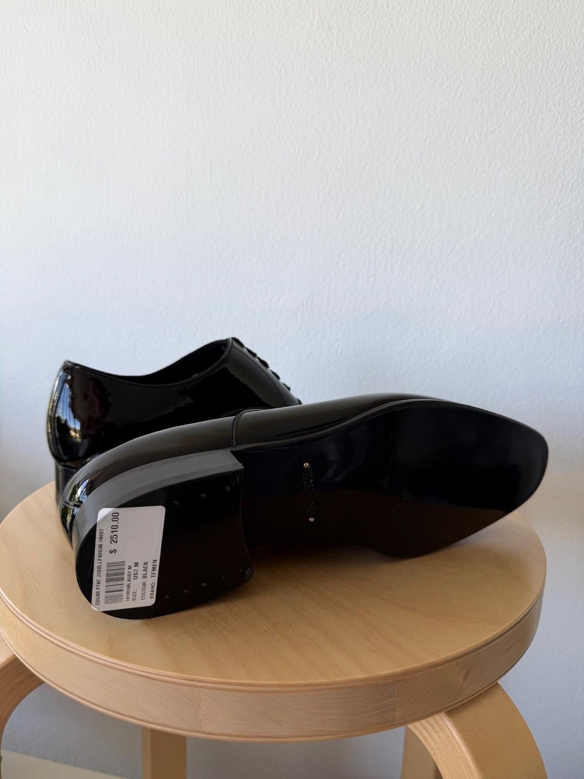 Tom Ford new Tom Ford mens patent leather edgar lace up shoes black 7 Size US 8 / EU 41 - 7 Thumbnail