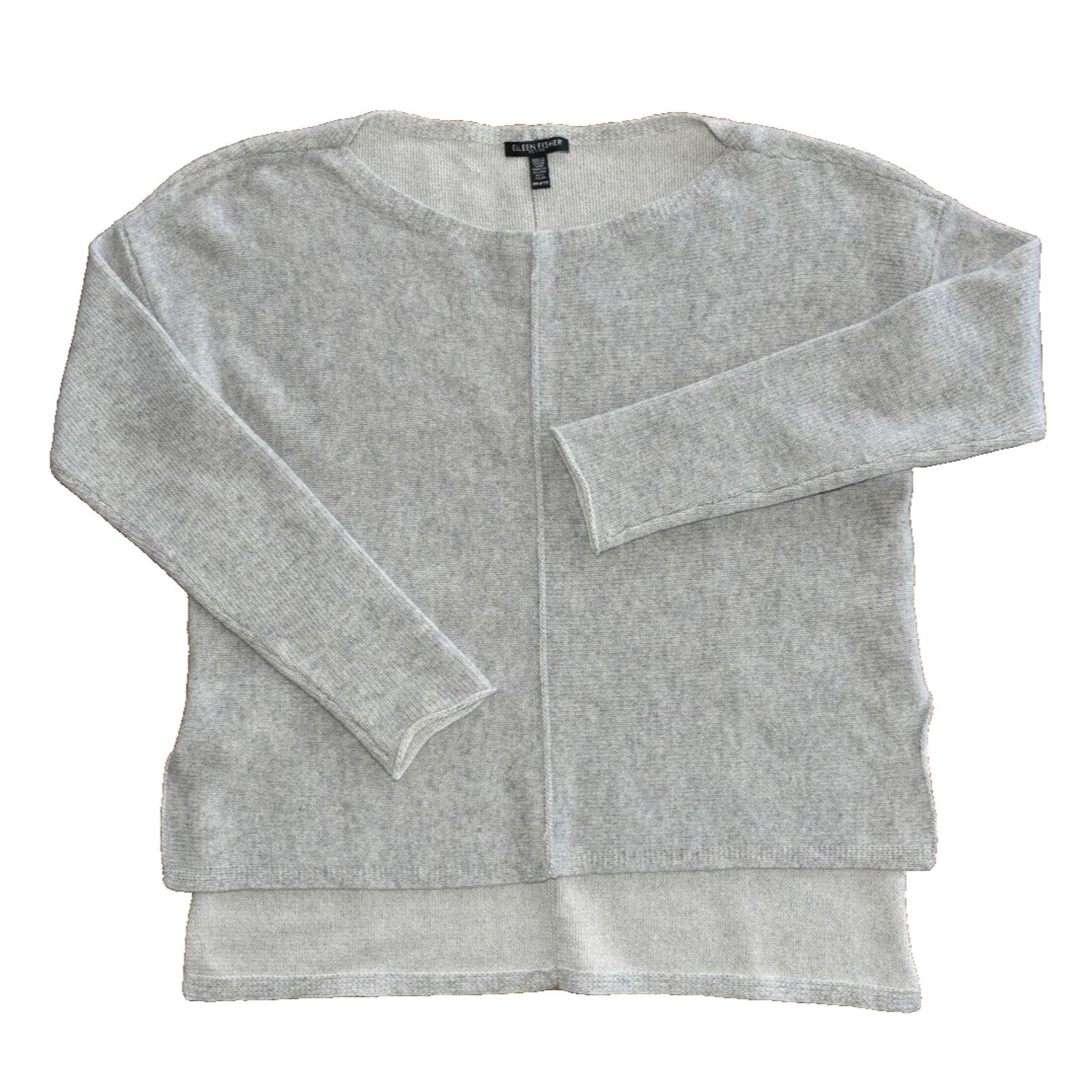 Eileen Fisher NEW EILEEN FISHER Heather Cashmere High/Low Hem Sweater PP Size S / US 4 / IT 40 - 4 Thumbnail