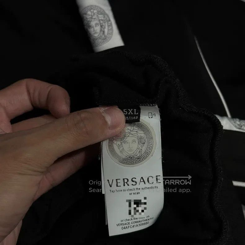 Versace Versace Velvet half-zip sweatshirt pullover long sleeves Size US XXL / EU 58 / 5 - 3 Thumbnail