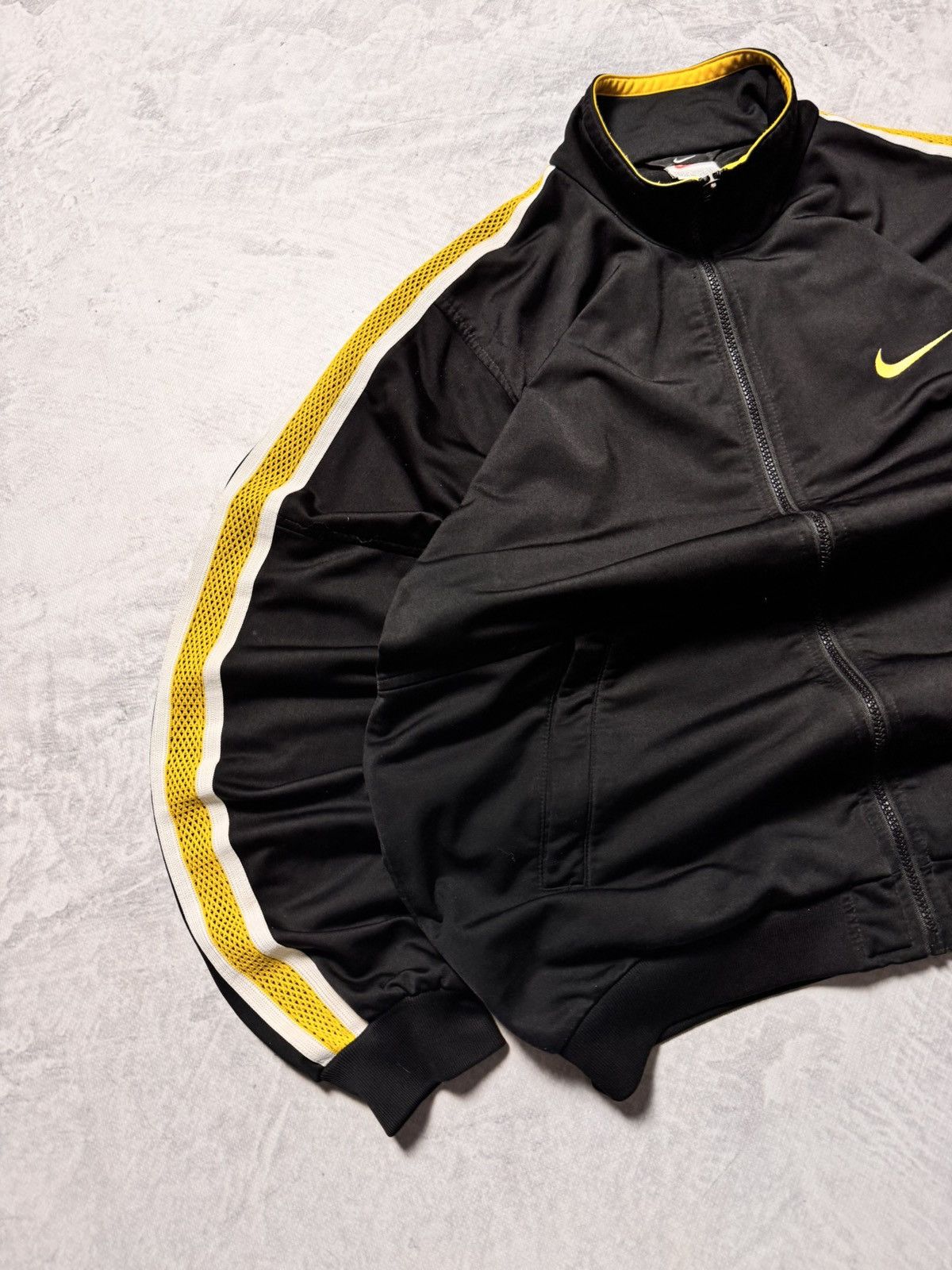 Nike × Vintage 90s Nike Vintage Double Swoosh Oversize Track Jacket Y2K Size US M / EU 48-50 / 2 - 5 Thumbnail