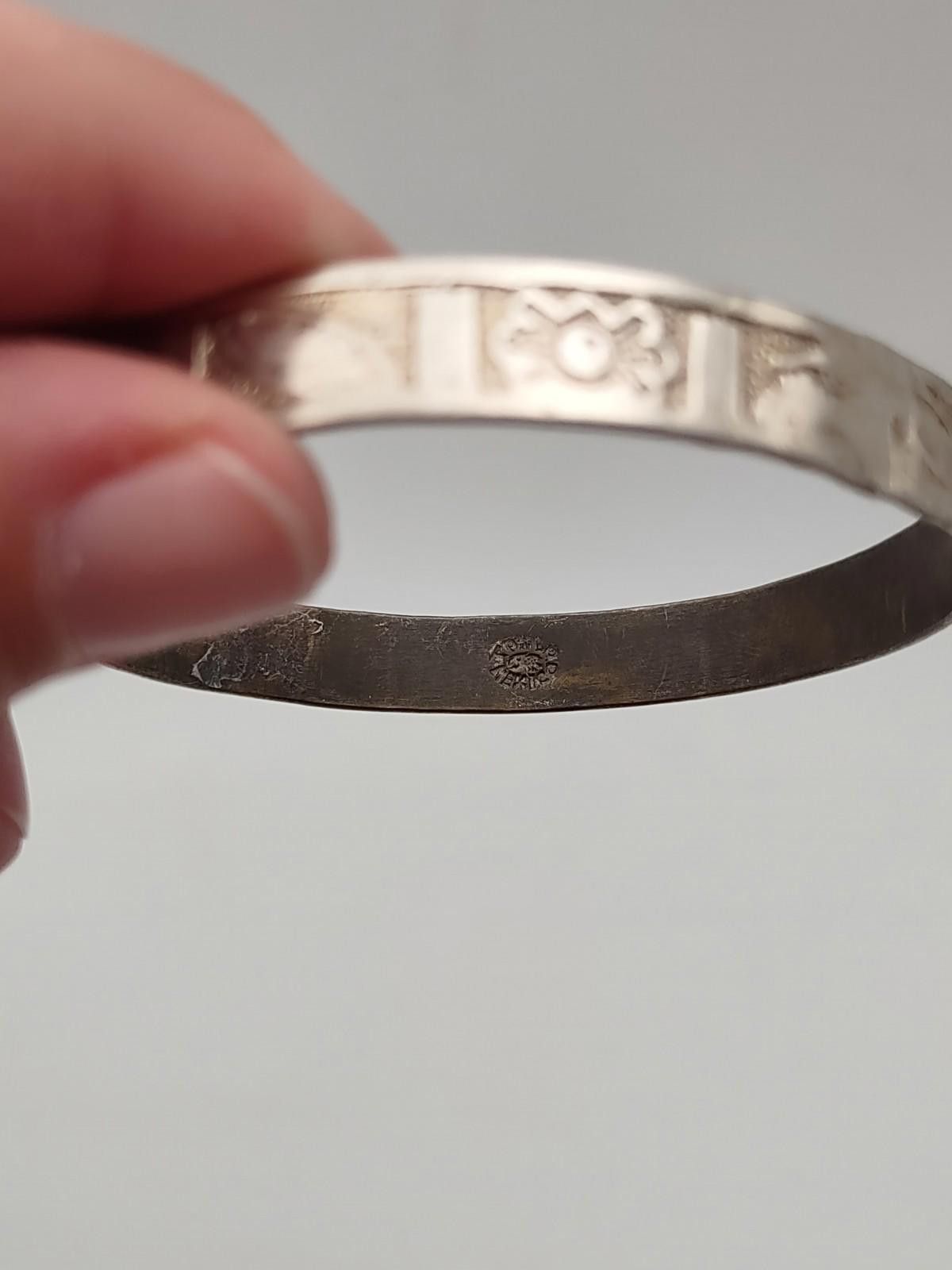 Other Vintage Taxco Mexican Sterling Silver Bracelet Eagle 3 Mark Size ONE SIZE - 3 Thumbnail