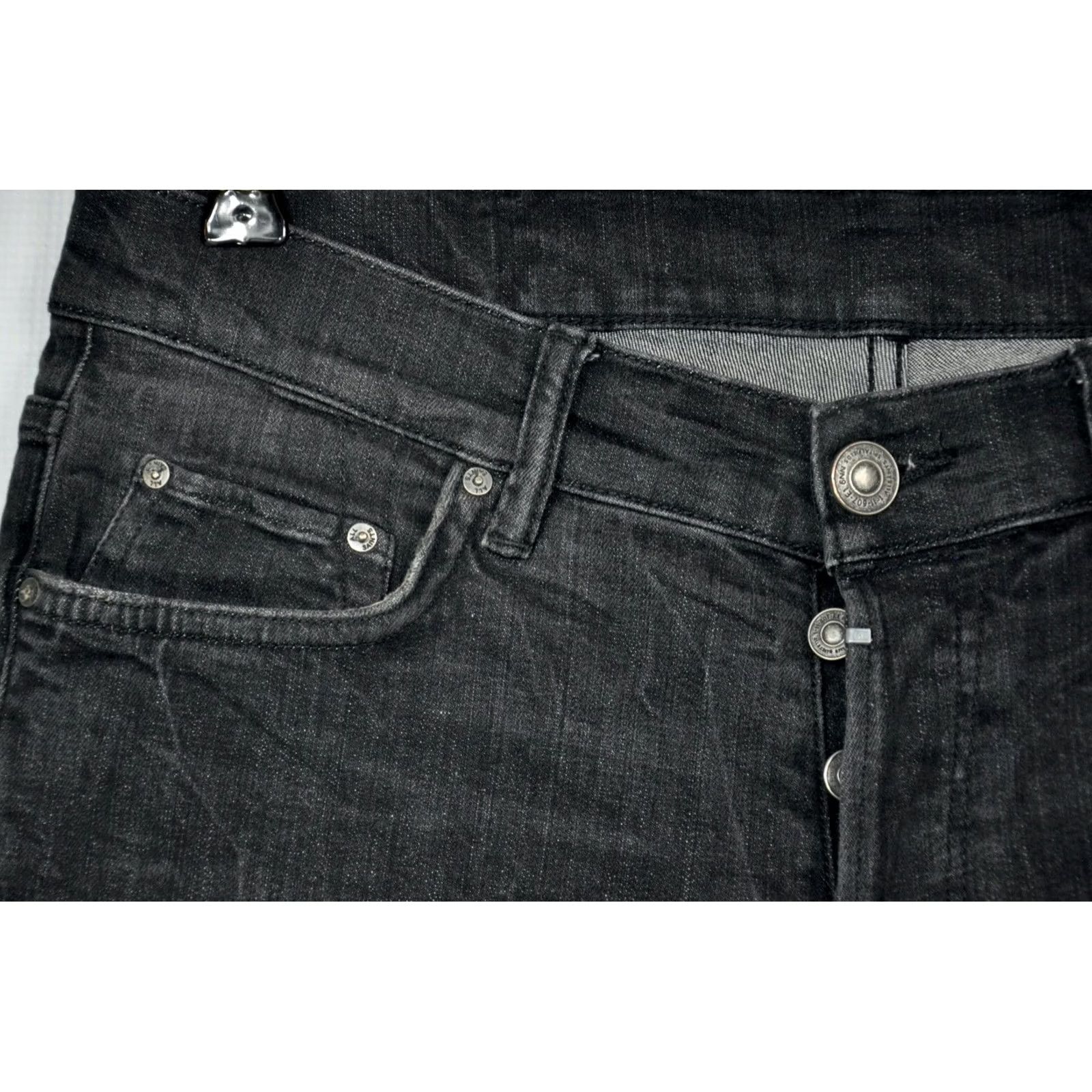 Allsaints AllSaints Print Cigarette Skinny Jeans Men 32 Black 98%Cotton 2%Elastane Slim Stretch Denim Vintage N/A N/A Size US 32 / EU 48 - 7 Thumbnail