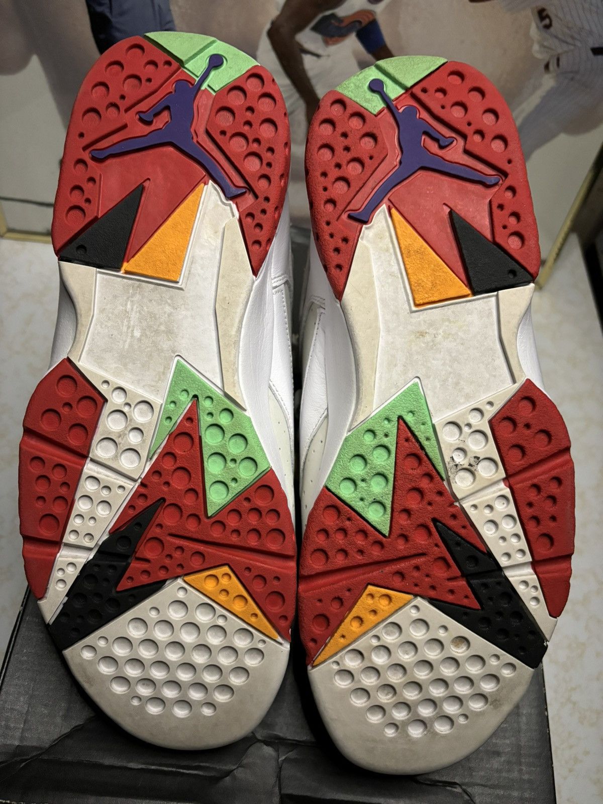 Jordan Brand Air Jordan 7 Retro 2015 Hare 2015 Size US 9.5 / EU 42-43 - 5 Thumbnail