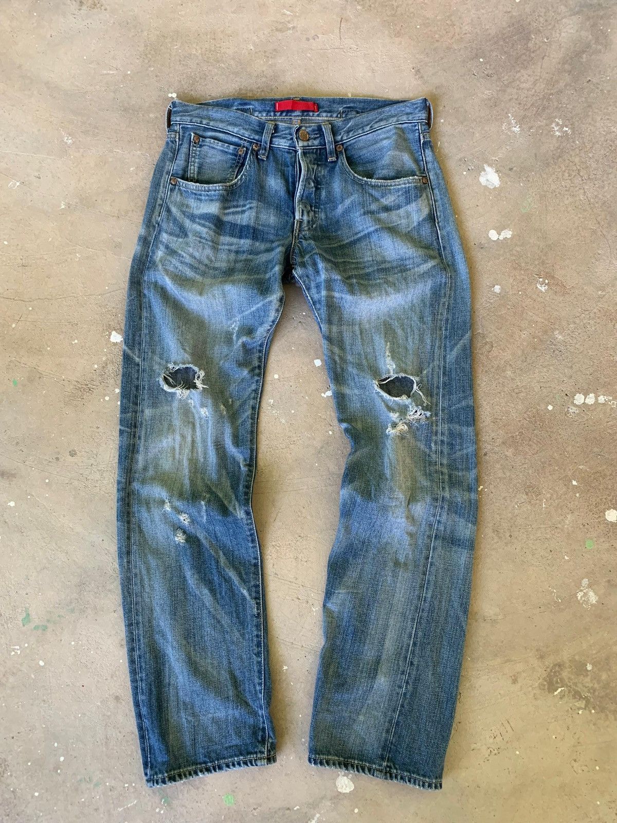 BEAUTY&YOUTH Beauty & Youth United Arrows Distressed Cinch Denim Size US 30 / EU 46 - 1 Thumbnail
