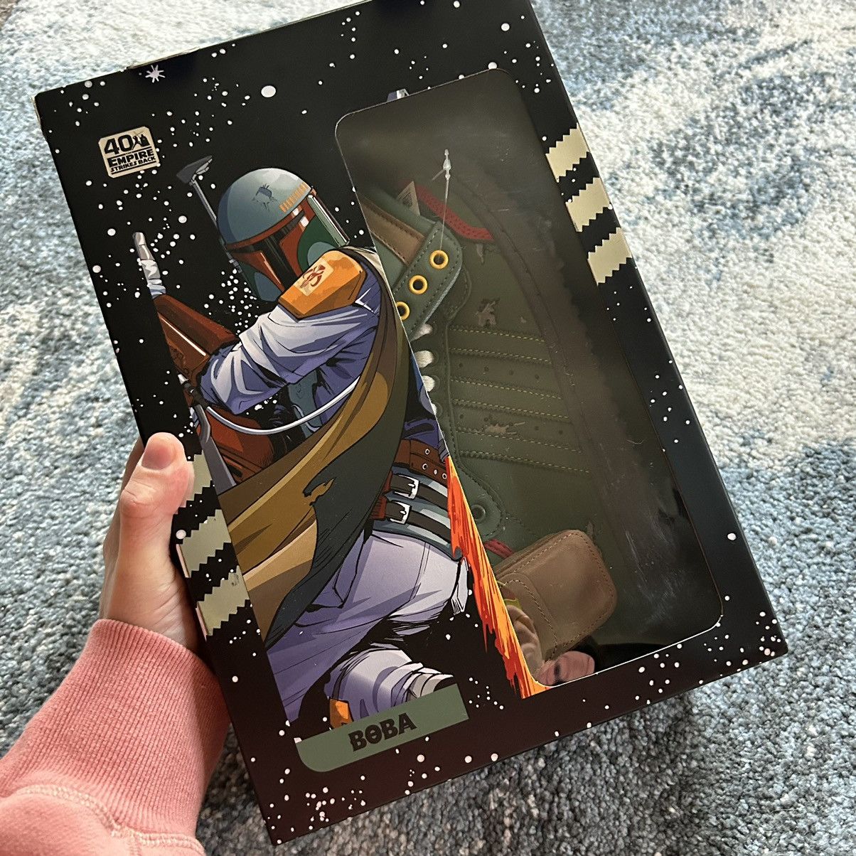 Adidas × Star Wars 2020 EMPiRE STRiKES BACK BOBA FETT TOP TEN Hi POUCH FZ3465 Size US 9 / EU 42 - 2 Thumbnail