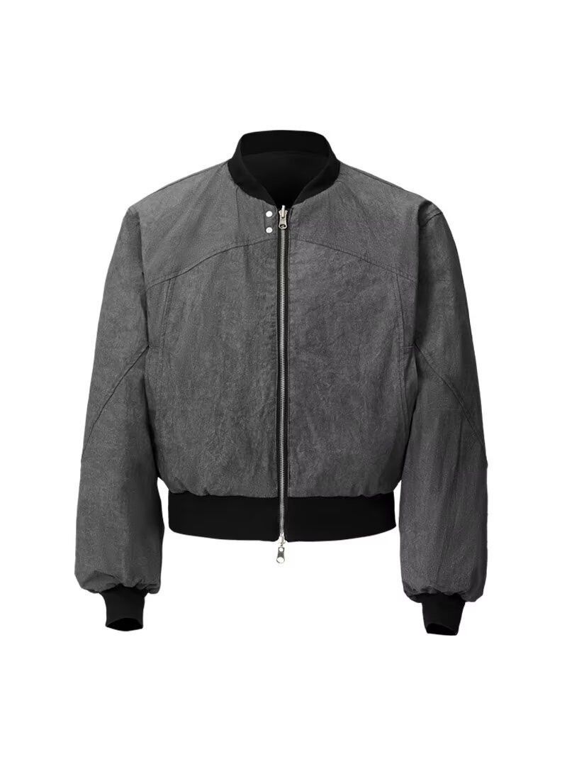 Japanese Brand × Vintage Reversible Round Collar Zipper Jacket Size US XL / EU 56 / 4 - 4 Thumbnail
