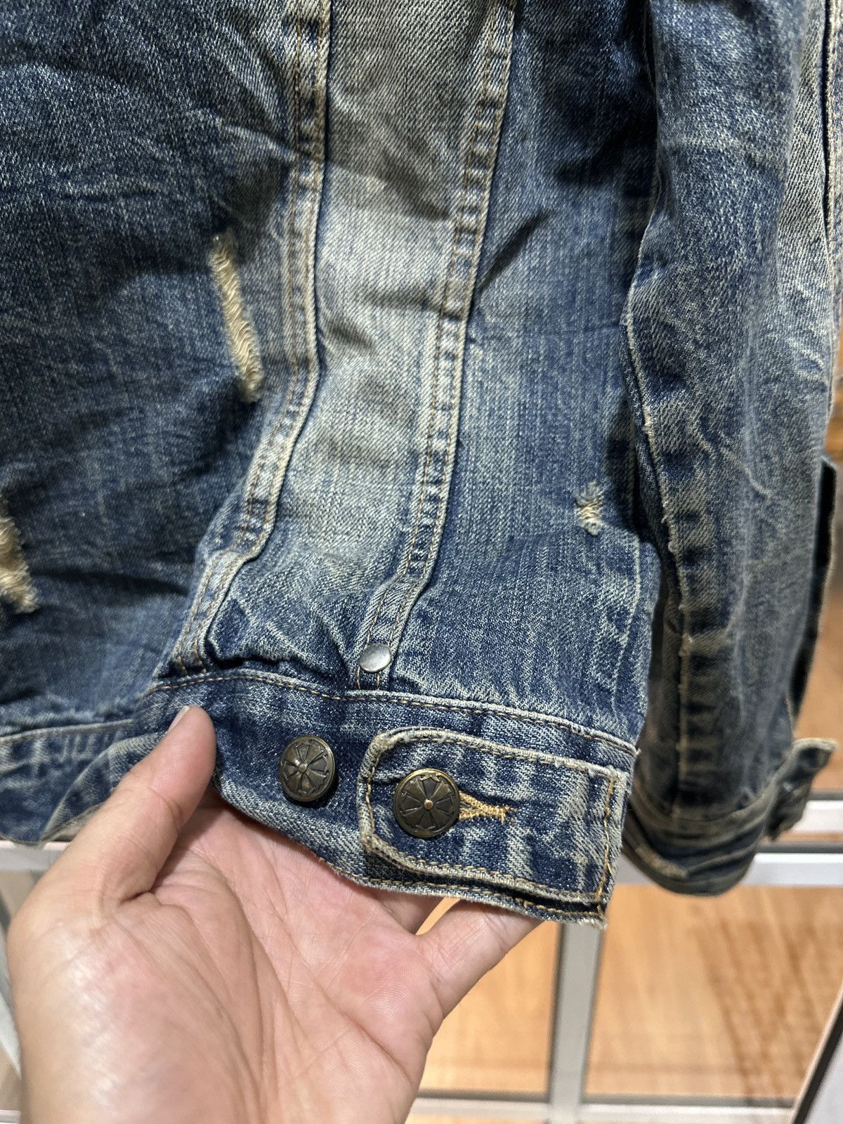 KMRii Midas Punk Destroy Button Zipper Denim Jacket Size US S / EU 44-46 / 1 - 19 Thumbnail