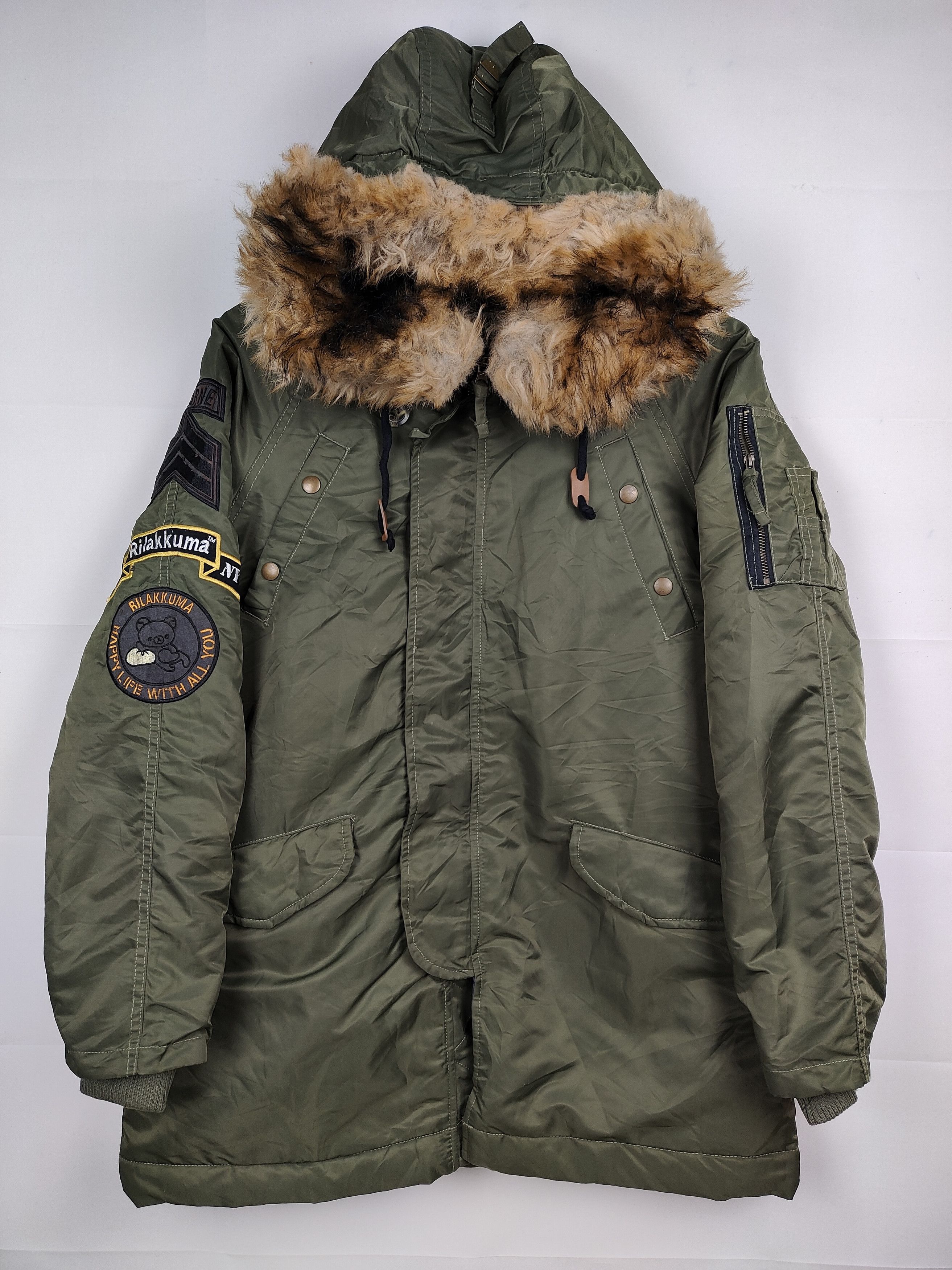 Japanese Brand Rilakkuma N-3B Parka Jacket Size US M / EU 48-50 / 2 - 4 Thumbnail