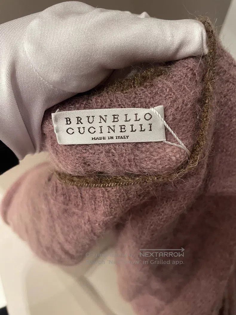 Brunello Cucinelli Brunello Cucinelli Dusty Pink Mohair Cashmere Sweater Size M / US 6-8 / IT 42-44 - 4 Thumbnail
