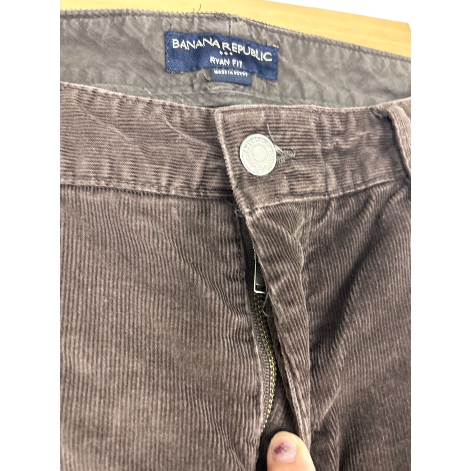Banana Republic Banana Republic Corduroy Pants Women Ryan Fit 5 Pocket Beige 32x31 Size 10 Size 32" / US 10 / IT 46 - 6 Thumbnail
