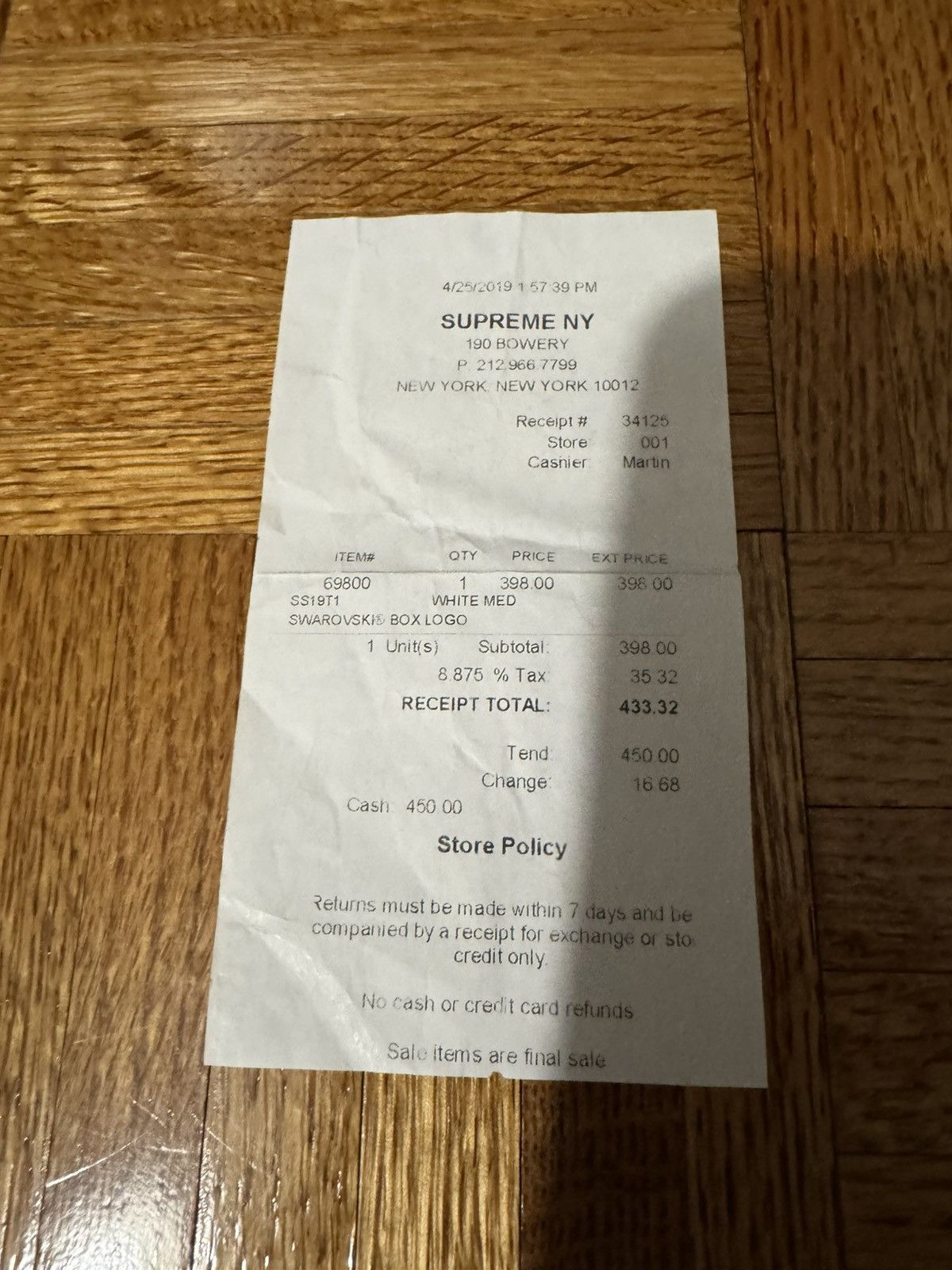 Supreme × Swarovski Supreme Swarovski Box Logo Tee 25th Anniversary Size US M / EU 48-50 / 2 - 6 Thumbnail