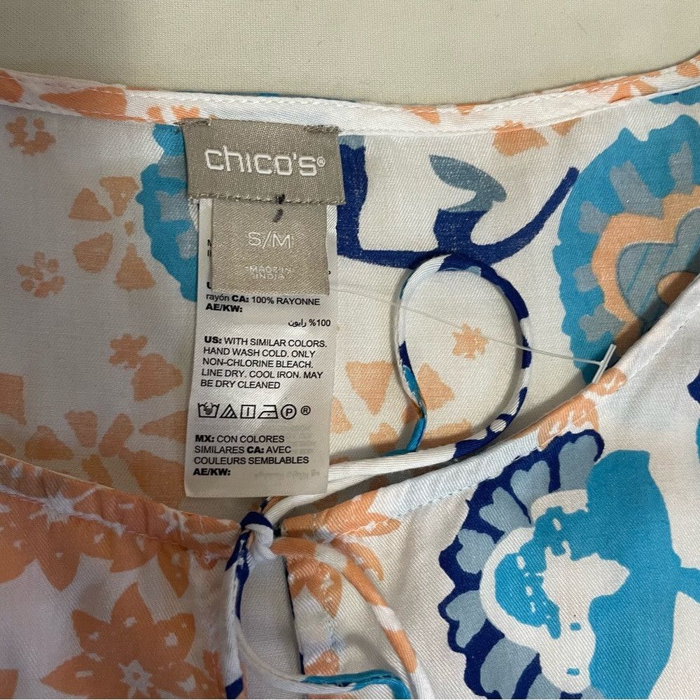 Chicos New Chico's Floral Multi-Print Poncho Size S/M Size M / US 6-8 / IT 42-44 - 7 Thumbnail