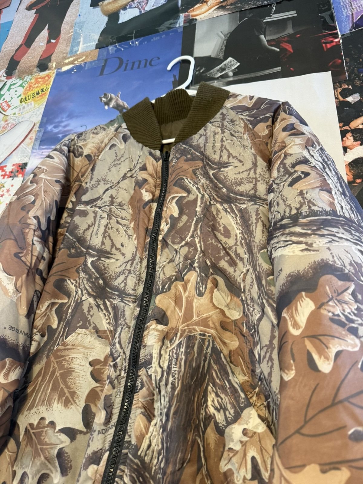 Vintage Advantage® Camo Quilted Bomber Jacket Insulated Zip-Up Size US L / EU 52-54 / 3 - 3 Thumbnail