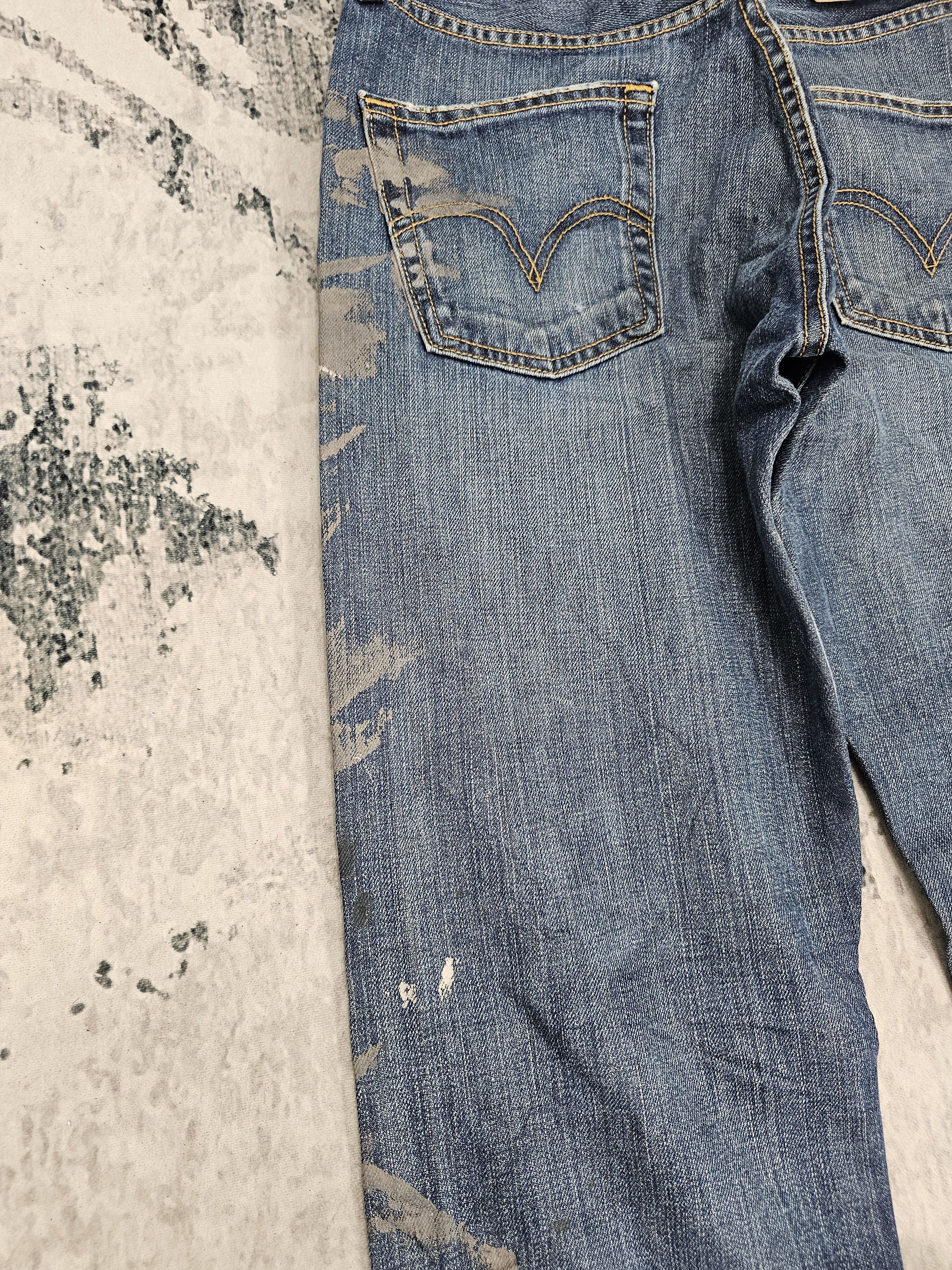 Levi's Vintage Clothing Vintage LEVIS 501 Paint Splash Blue Jeans Size 30X31.5 L0526 Size US 30 / EU 46 - 5 Thumbnail