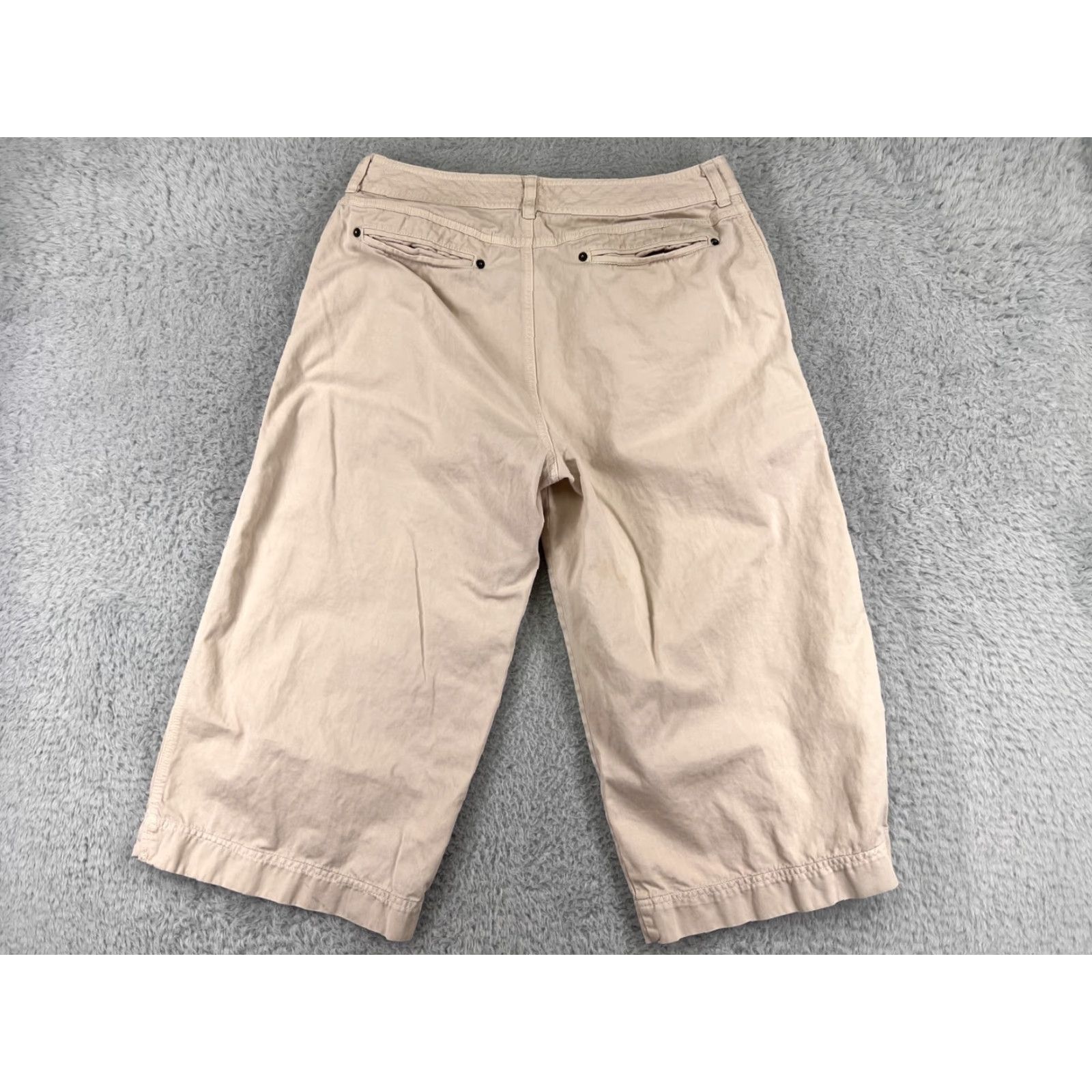 Vintage Caribbean Joe Capri Pants Womens 14 Light Pink Twill Golf Casual Resort Size 36" / US 14 / IT 50 - 2 Thumbnail