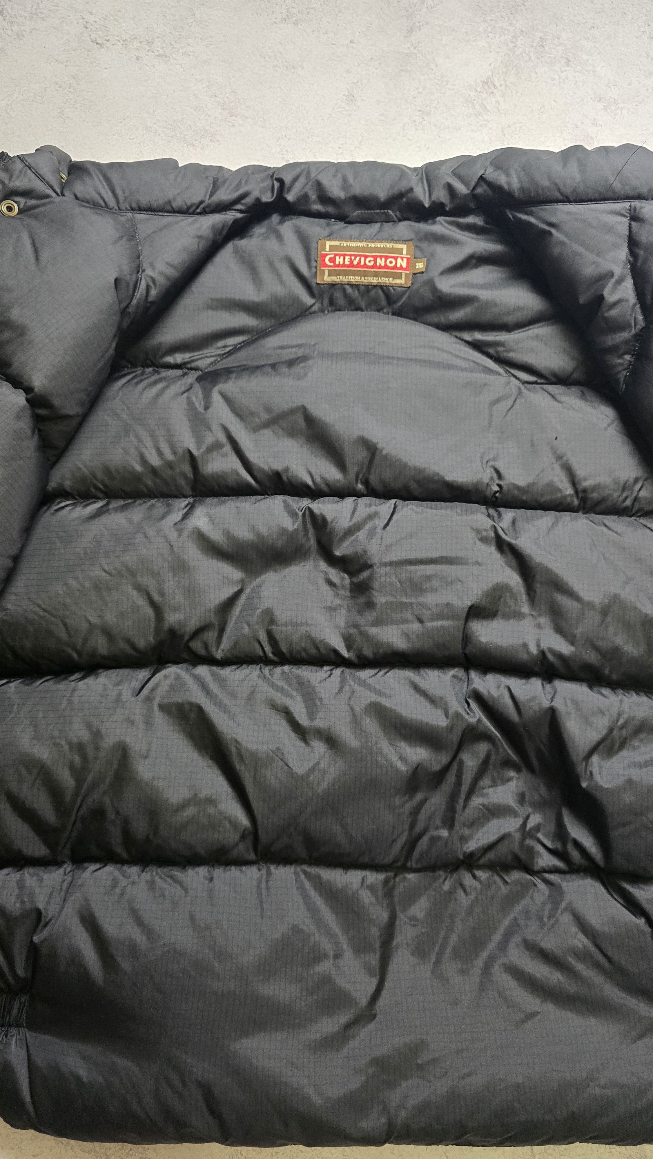 Chevignon Vintage 2in1 Chevignon Togs Unlimited Black Down Jacket Vest Size US XXL / EU 58 / 5 - 18 Thumbnail