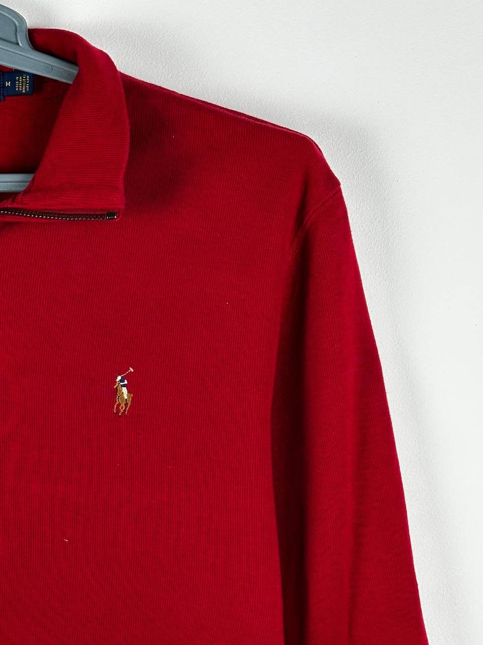 Polo Ralph Lauren × Ralph Lauren Polo Ralph Lauren 1/3 Zip Red Sweater Luxury Size US M / EU 48-50 / 2 - 4 Thumbnail