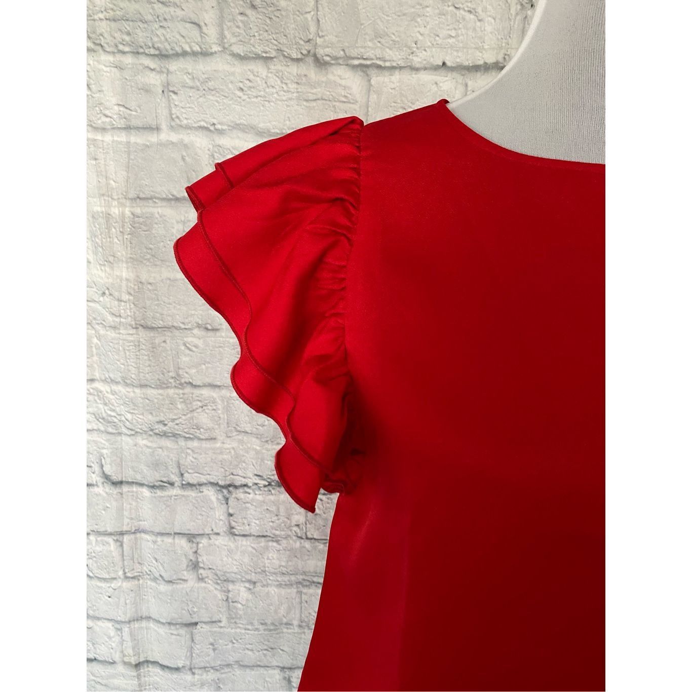 Other Women S red butterfly short sleeve boatneck blouse New Size S / US 4 / IT 40 - 4 Thumbnail
