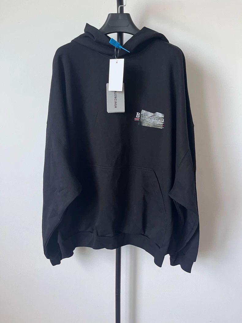Balenciaga Balenciaga Coke Tape Hooded Sweatshirt-yf Size US M / EU 48-50 / 2 - 1 Thumbnail