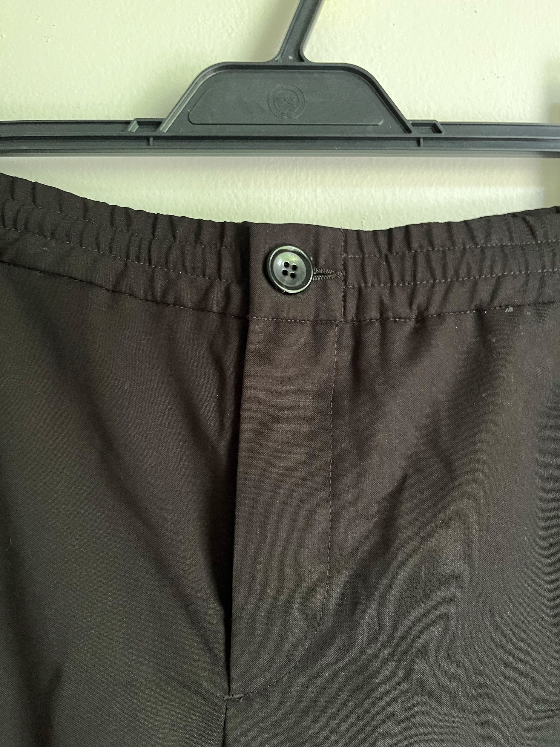 Paul Smith PS by Paul Smith Black Wool Drawstring Trousers Size US 28 / EU 44 - 2 Thumbnail