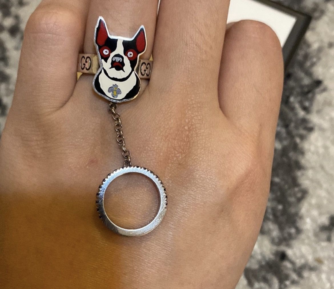 Gucci GUCCI Spinel Bosco & Orso Double Ring size US 6.5 Size ONE SIZE - 2 Thumbnail