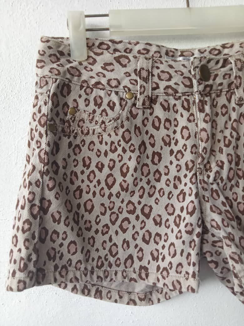 Japanese Brand Japanese Brand Seditionaries Leopard Print Short Denim Size 28" / US 6 / IT 42 - 2 Thumbnail
