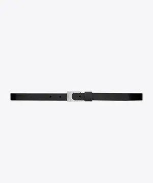 Saint Laurent Paris oc11z0126 709129 Size: 110 / Buckle Thin Belt Leather Black Size 44 - 1 Thumbnail
