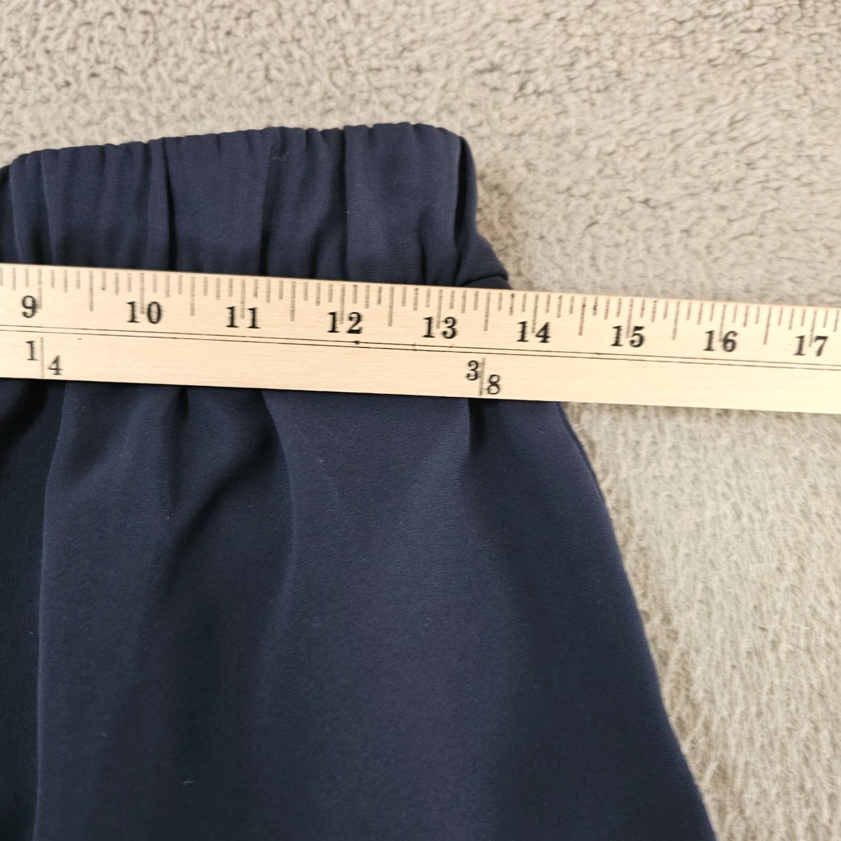 Lululemon Lululemon Noir Pants Blue 26x30 Stretch High Rise Wide Leg Wrinkle Free Career Size 28" / US 6 / IT 42 - 7 Thumbnail