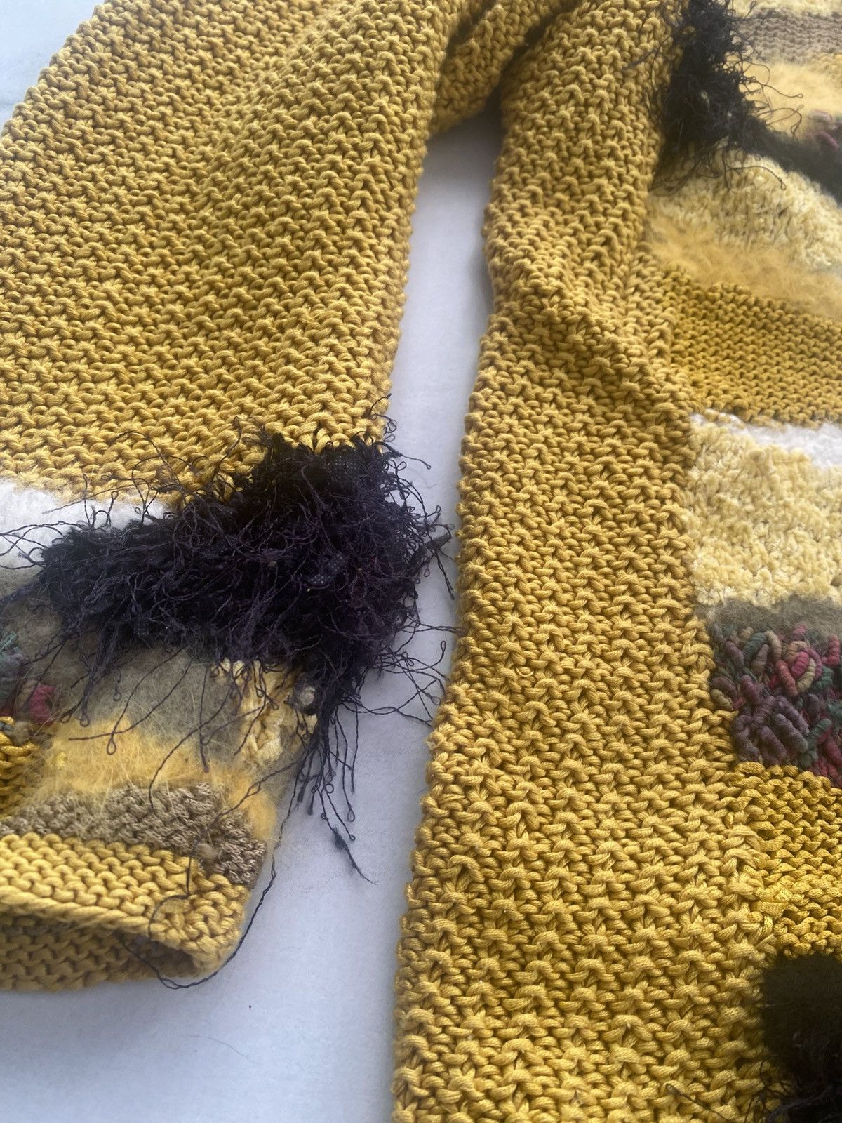 Aran Isles Knitwear × Vintage Coloured cable knitted sweater v neck cardigan Size M / US 6-8 / IT 42-44 - 5 Thumbnail
