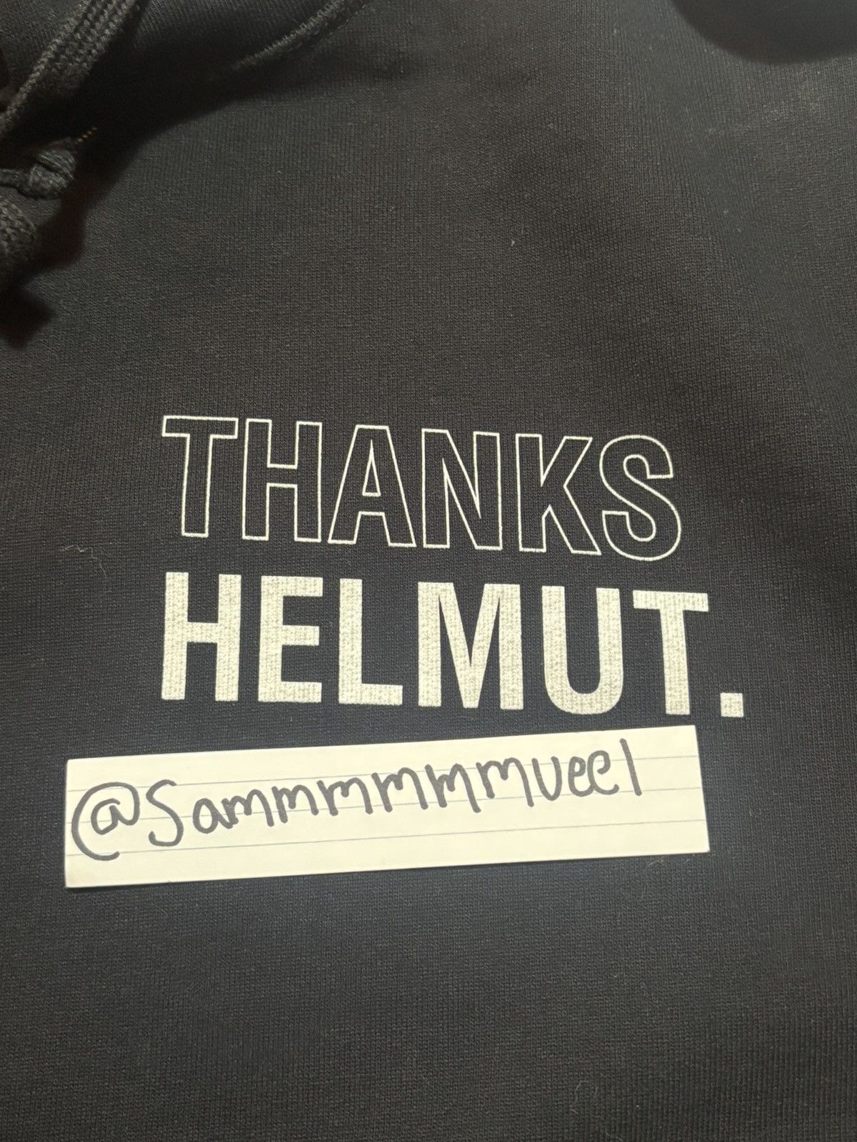 Helmut Lang Helmut Lang Thanks Helmut hoodie Size US M / EU 48-50 / 2 - 11 Thumbnail