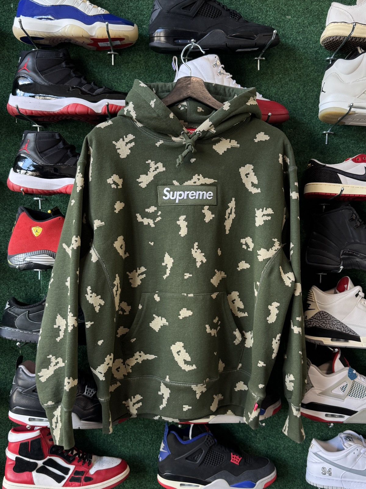 Supreme Box Logo Olive Russian Camo FW21