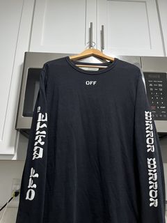 Off-White c/o Virgil Abloh Spray-paint Logo Long-sleeve T-shirt in Black  for Men