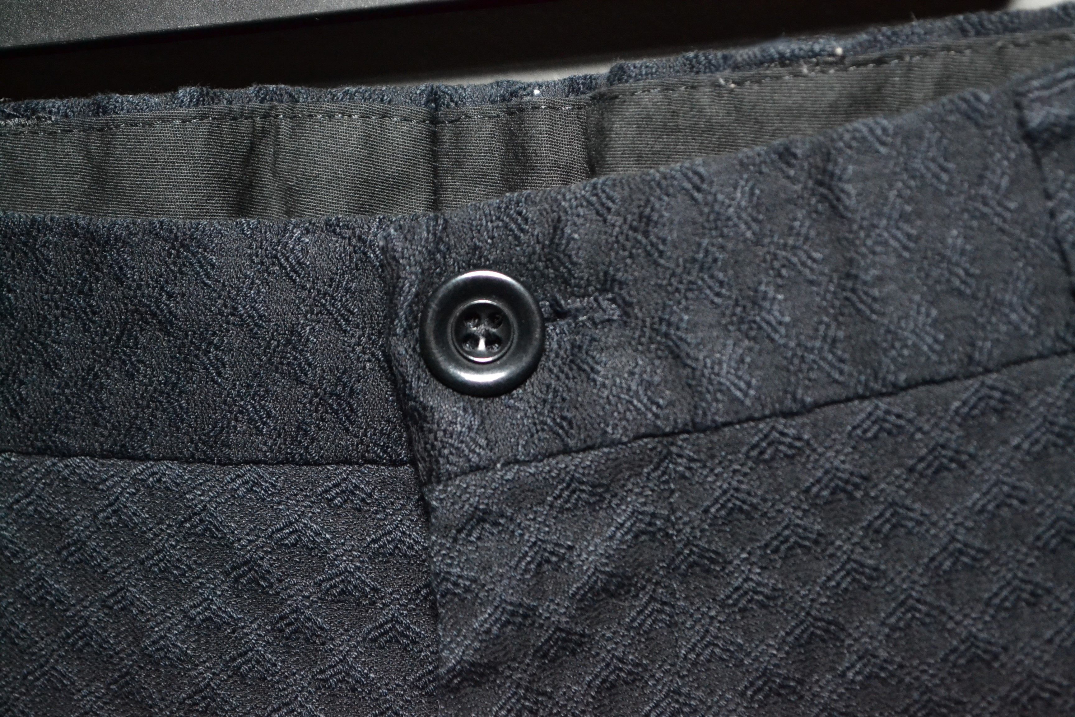 Dries Van Noten Dries Van Noten size 52 Jacquard Black Cotton Pants Trousers Size US 36 / EU 52 - 3 Thumbnail