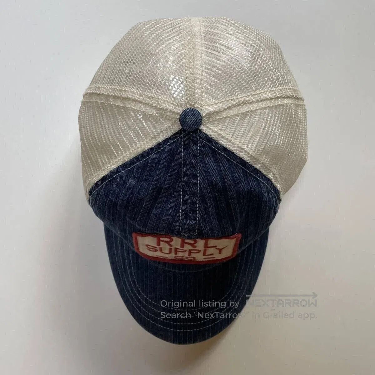 RRL Ralph Lauren 2013 Double RL RRL Indigo HBT Trucker Cap. Size ONE SIZE - 4 Thumbnail