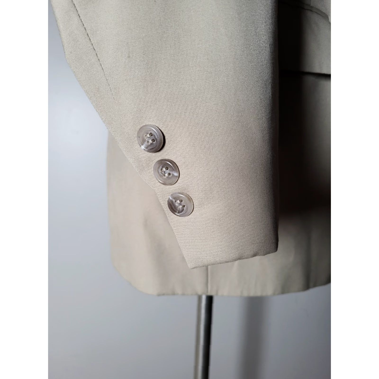 Brooks Brothers VINTAGE Brooks Brothers 2 Piece Suit Jacket Pants Brown Cotton 40R Men Regular Single-Breasted Notch 2-Button 3-Button Sleeve Solid 80s Size 40R - 5 Thumbnail