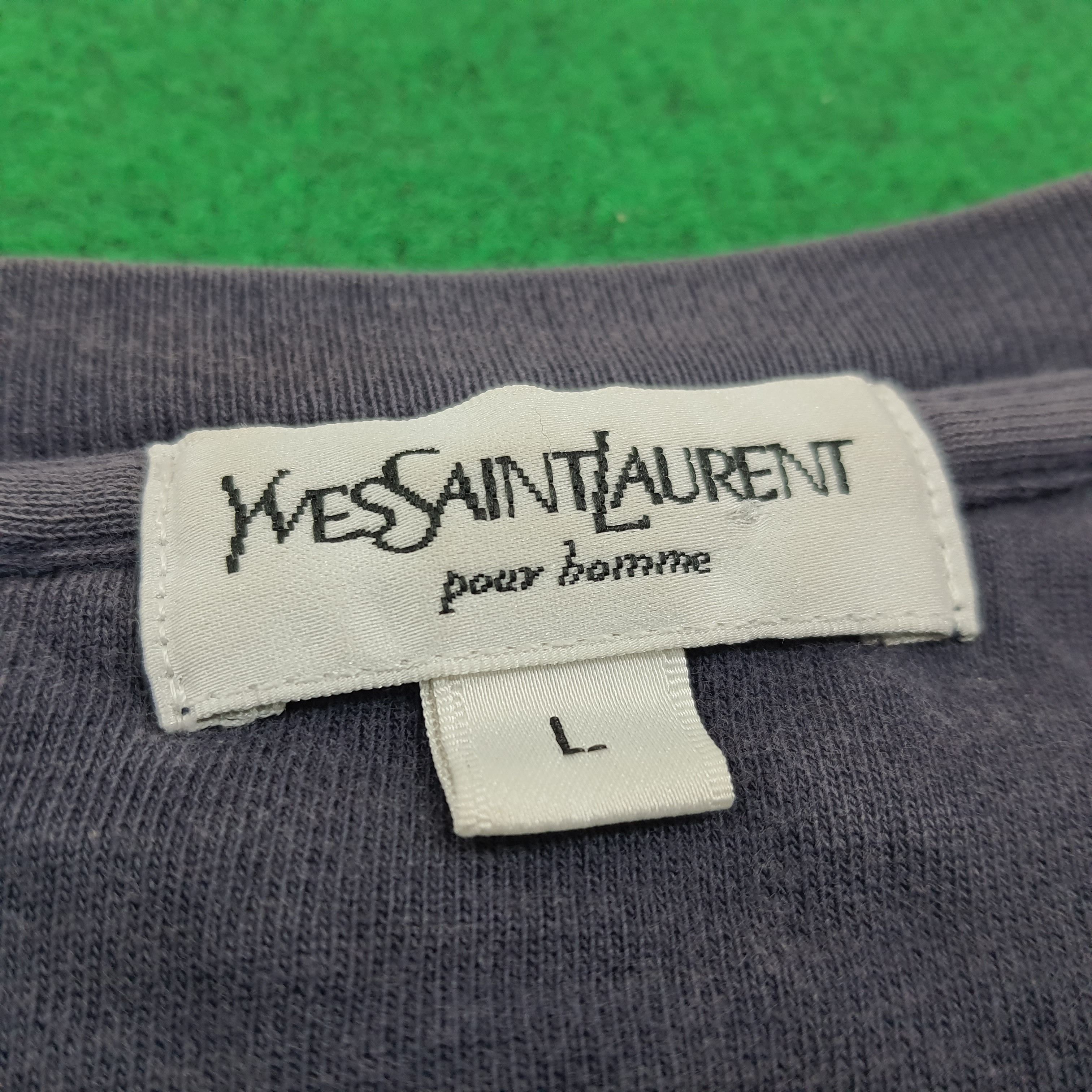Vintage × Yves Saint Laurent Vintage Yves Saint Laurent Italian Desiger Pocket Tshirt Size US L / EU 52-54 / 3 - 5 Thumbnail