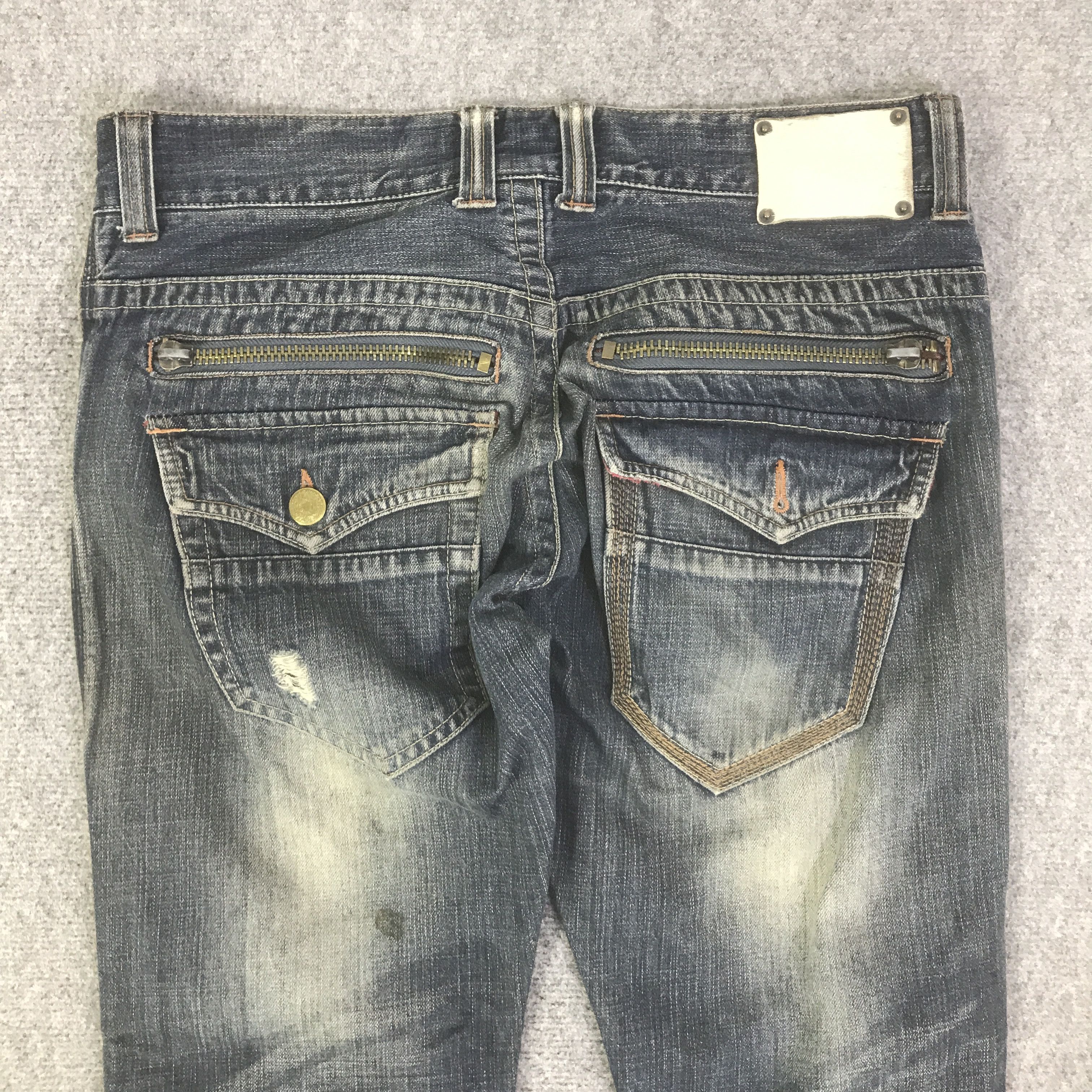 Japanese Brand URBANCRAFT DISTRESSED JEANS BOOTCUT DENIM PANTS K129B15 Size US 33 - 6 Thumbnail