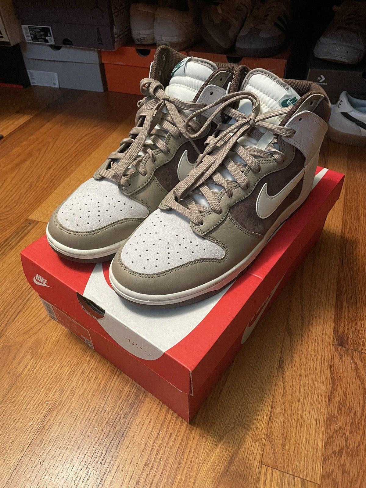 Nike × Vintage Nike Dunk High Chocolate Size 11 Size US 11 / EU 44 - 1 Thumbnail
