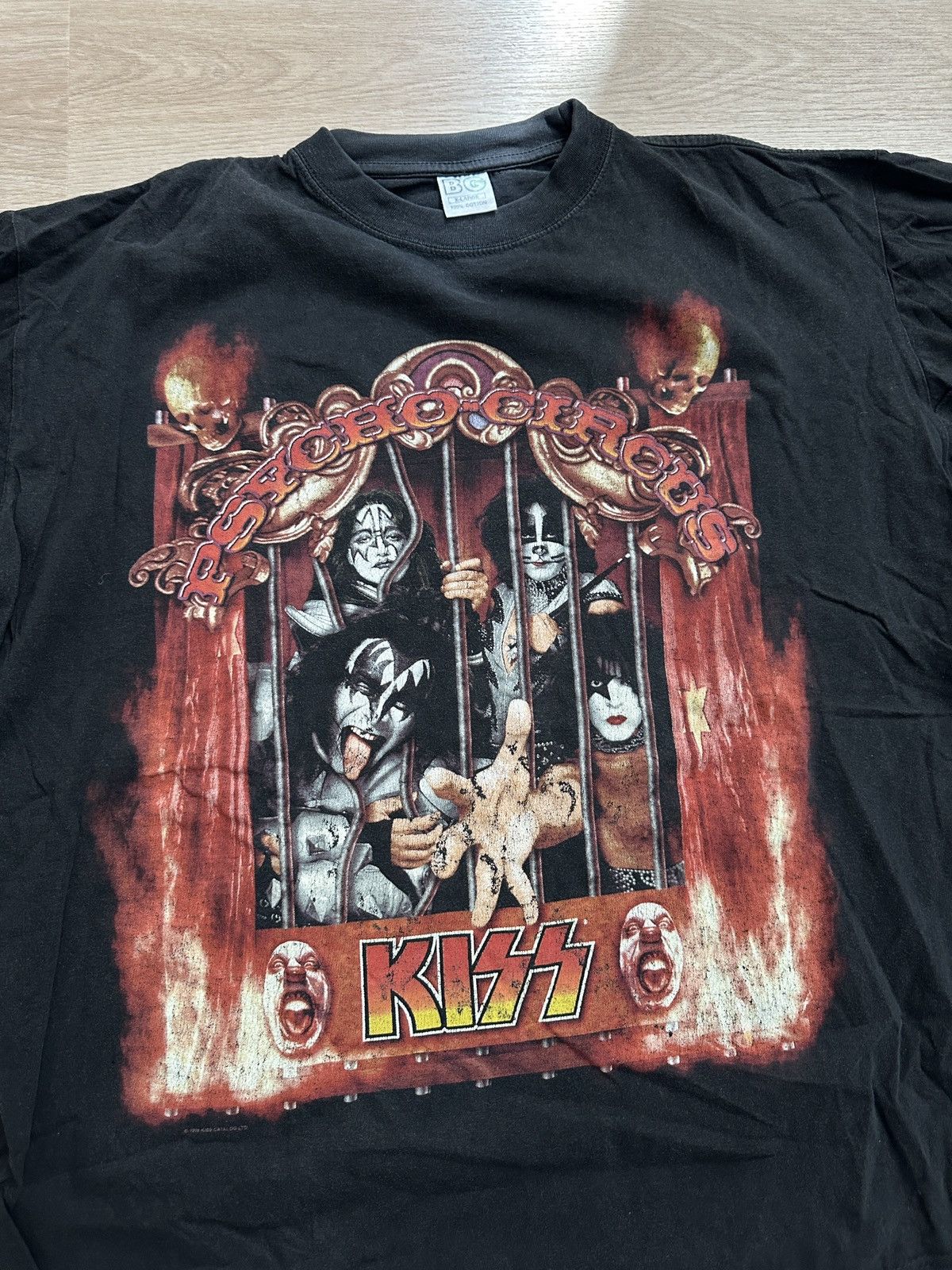 KISS Kiss Single Stitch 1997 Psycho Circus Vintage Band T-Shirt Size US XL / EU 56 / 4 - 2 Thumbnail