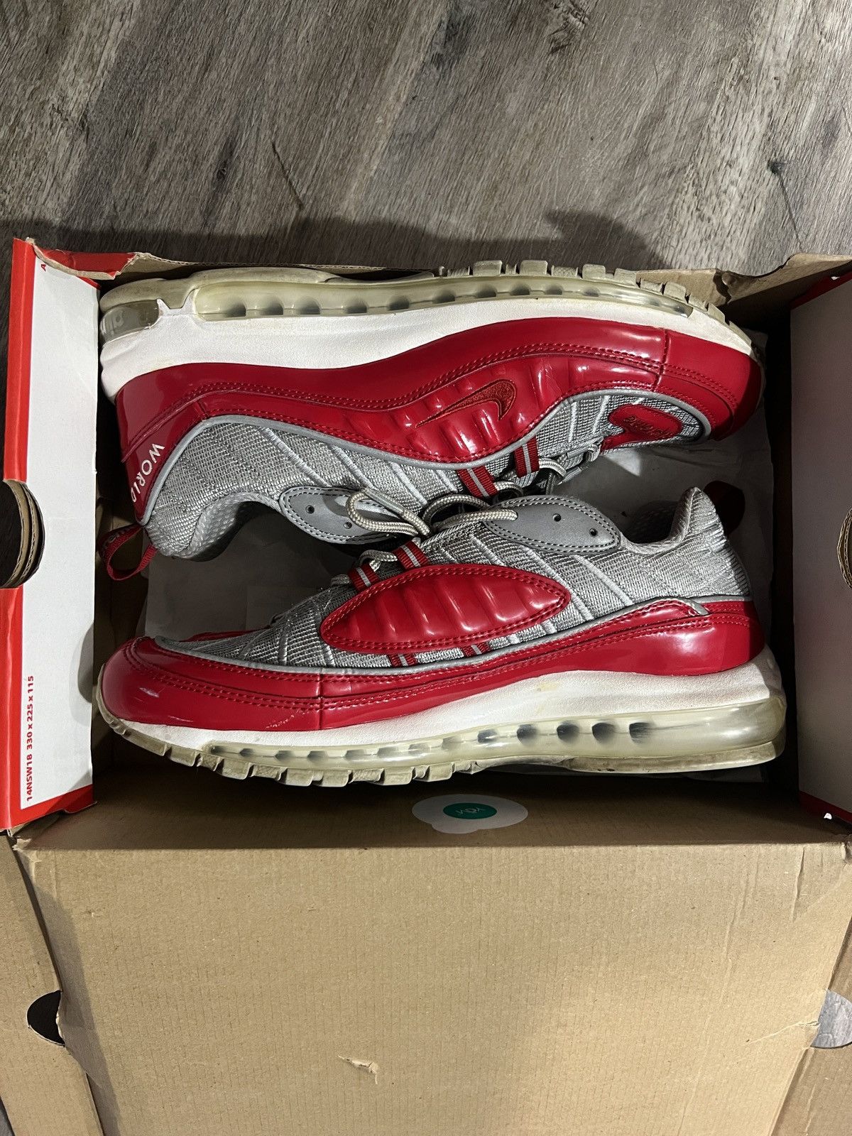 Nike × Supreme Nike supreme air max 98 Size US 10.5 / EU 43-44 - 4 Thumbnail