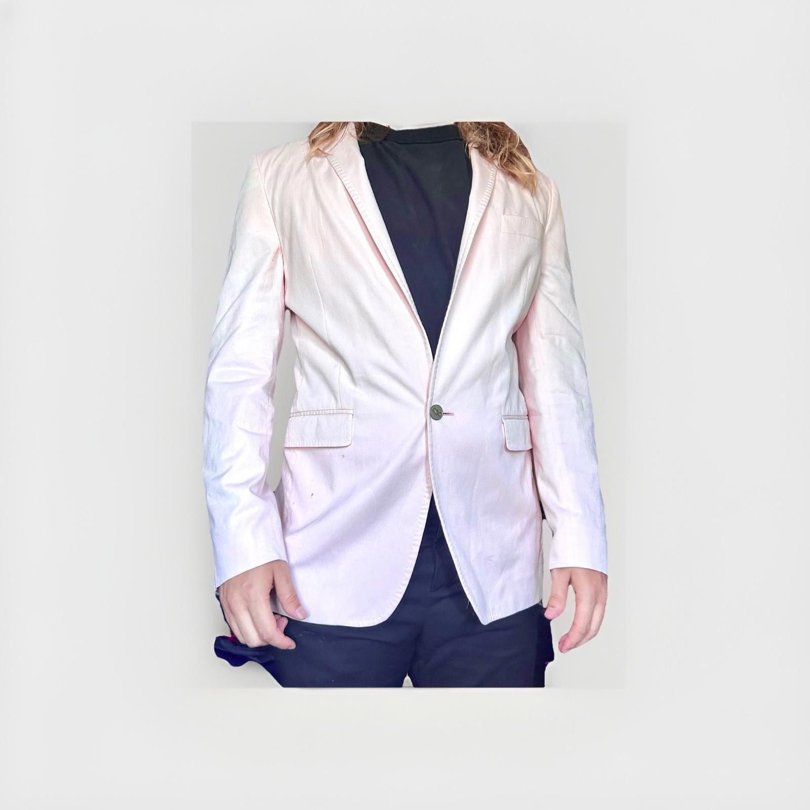 Dolce & Gabbana Dolce & Gabbana Italy Pink Blazer Men 2-Button Logo Buttons Size 38R - 1 Thumbnail
