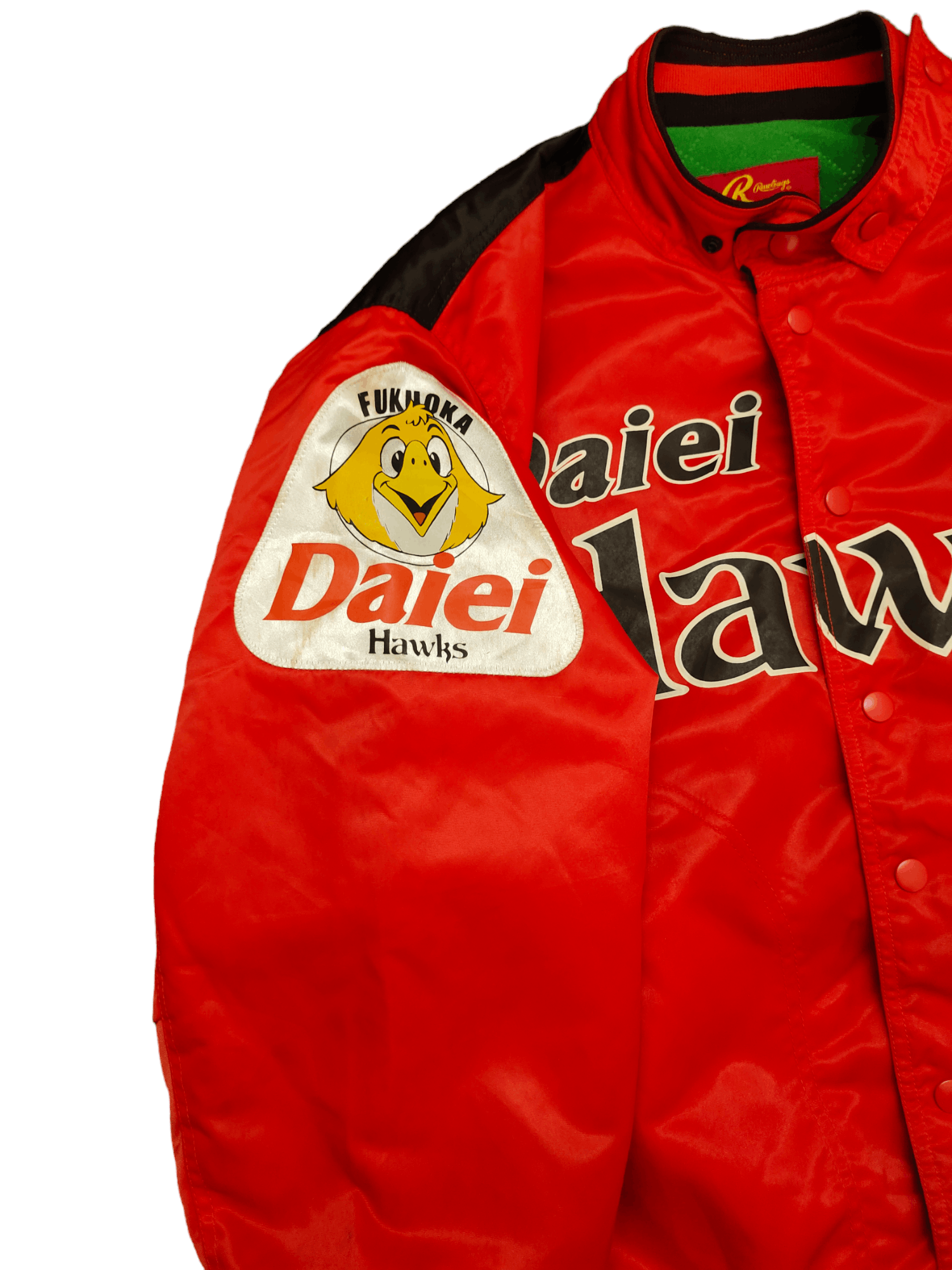 Japanese Brand Vtg 90s Rawlings Fukuoka Daiei Hawks Japan Baseball Jacket Size US L / EU 52-54 / 3 - 10 Thumbnail