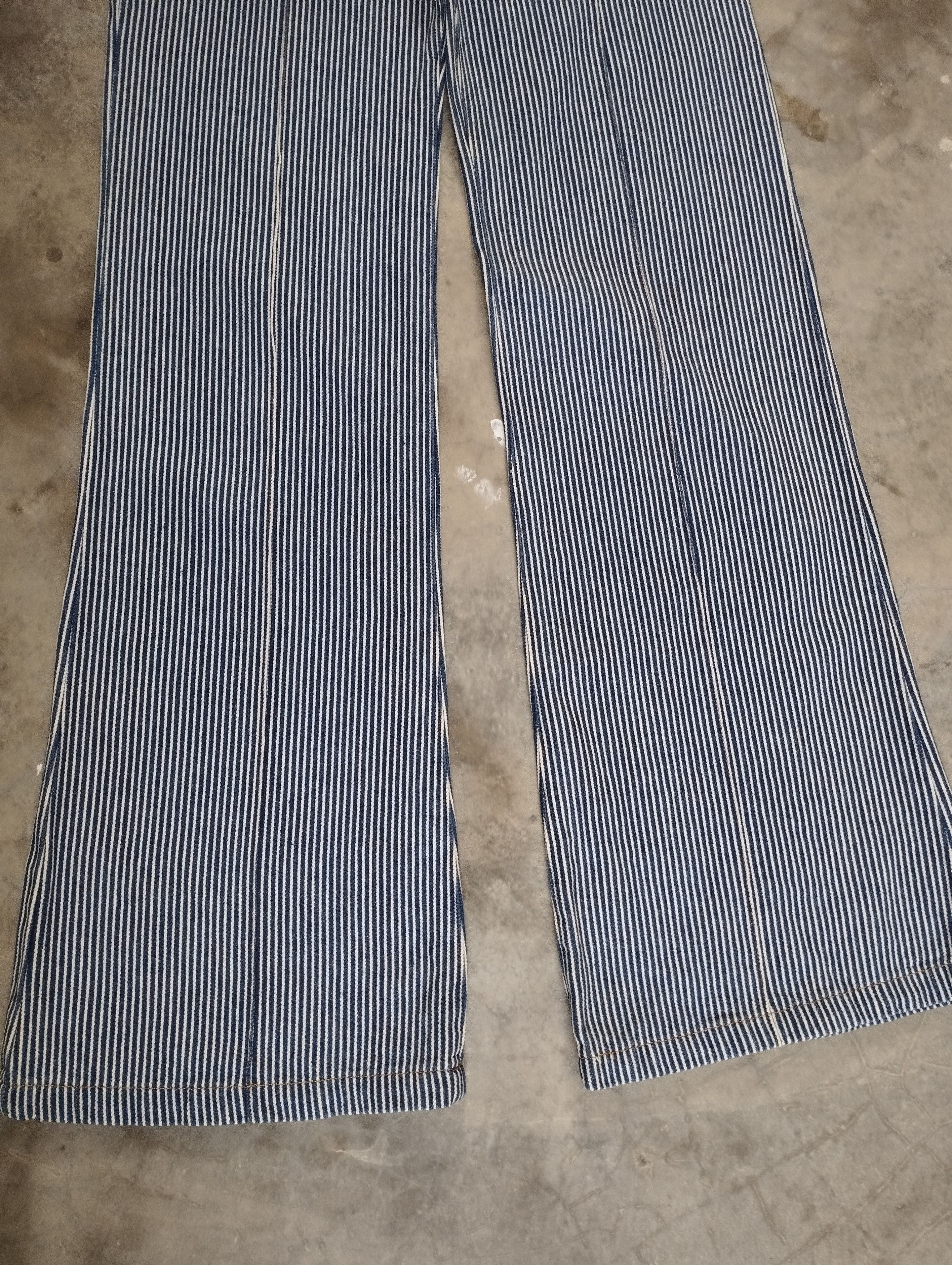 Tornado Mart Super Flare Jeans Japan Hickory Stripe Bootcut Jeans Size US 26 / EU 42 - 4 Thumbnail